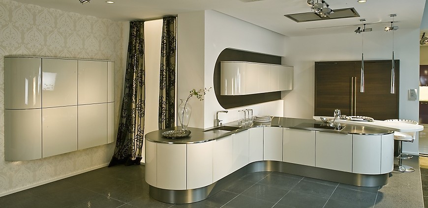 Open keuken met modern design wit